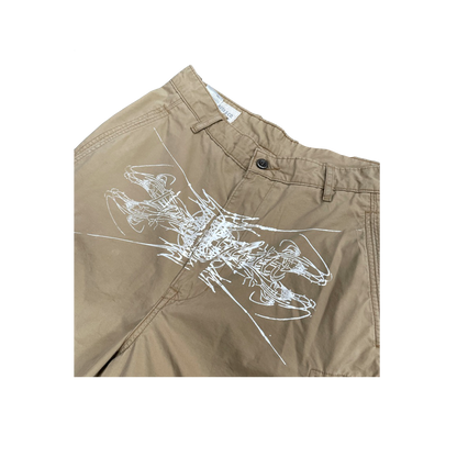 Beige Cargo Shorts